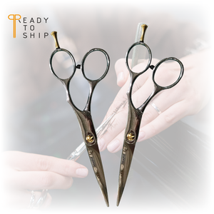 Ciseaux de coiffure japonais droits en acier inoxydable 4034 pour droitiers, finition miroir, lame convexe, poignée ergonomique, pointe affûtée - Product Image 6