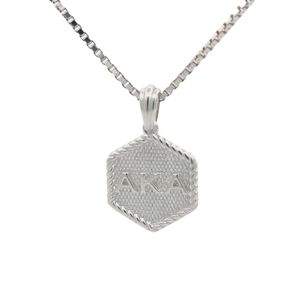 Collier Hexagonal AKA, Petit Pendentif Élégant Plaqué Or, Bijou pour Femme, Accessoire de Mode de Luxe avec Design Géométrique Moderne - Product Image 3