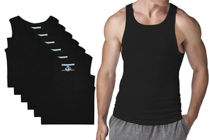 Camiseta sin mangas para hombre, corte profundo, estilo stringer con espalda en Y, para culturismo, de alta calidad, de AMAZING INDUSTRIES - Product Image 2