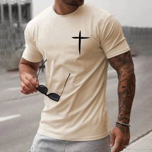 เสื้อยืดลำลองสไตล์สตรีทแวร์สำหรับผู้ชาย วินเทจ พิมพ์ลายดิจิทัล ผลิตตามสั่ง เป็นมิตรต่อสิ่งแวดล้อม แห้งเร็ว ระบายอากาศได้ดี ซักได้ ผลิตจากโพลีเอสเตอร์/คอตตอน - Product Image 3