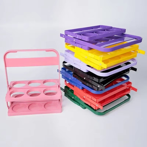 Portavasos Plegable y Reutilizable, Organizador de Bebidas, Porta Botellas de Cerveza, Cesta para 6 Botellas de Vino, Exhibidor de Bebidas para <span class=keywords><strong>Bar</strong></span> - Product Image 3