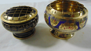 Nuevo Quemador de Latón Pulido Chapado en Oro con Grabado Artístico y Tallado de Proveedor Indio - Product Image 6