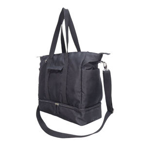 Sac de voyage en polyester recyclé avec compartiment imperméable |   Sac de voyage écologique OBP Weekender |   Fabricant OEM et ODM - Product Image 3