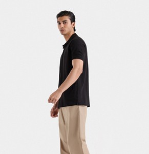 Polo pour homme, tissu doux pour la peau, manches courtes, col classique, décontracté, pour l'été, les sports de plein air, le quotidien, kaki, doux et confortable - Product Image 4