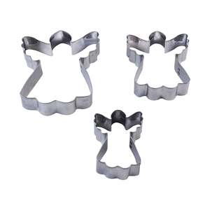 Angel Cookie and Fondant <b>Cutter</b> 3 Pcs Set Stainless Steel Baking Molds Pastry Tools <b>Cake</b> Decorating Reusable - Product Image 1