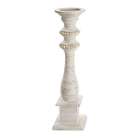 Porte-bougie texturé noir, support à bougie conique en bois fait main pour la décoration intérieure, la mise en scène de table et les cadeaux
