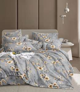 Juego de Sábanas Clásicas King Size, Sábana Ajustable con Bolsillos Profundos, Fundas de Almohada con Estampado de Rayas Elegantes, Uso en Hoteles y Hospitales, Microfibra 400TC - Product Image 3