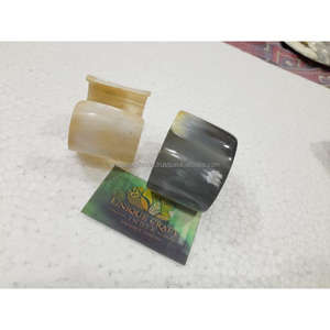 Conector de Tubo de Cuerno de Búfalo BlackRoot Premium, Estilo Rústico Moderno, Artesanal, Sólido, Pulido - Product Image 2