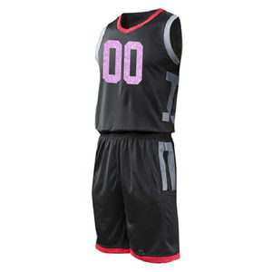 Tenue de basketball haut de gamme 100 % polyester pour adultes, personnalisable avec logo, respirante et anti-UV – Tendance actuelle - Product Image 3