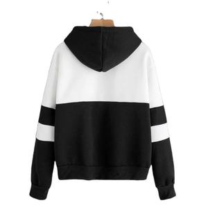 เสื้อฮู้ดบล็อกสีสำหรับผู้ชาย แขนยาวแบบถัก สไตล์ฤดูใบไม้ร่วง - Product Image 4