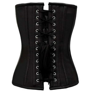 Vintage Sexy Plus Size Overbust Corset Tops for Women Breathable Leather <b>Shapewear</b> Medium Control Thin Design Everyday - Product Image 2
