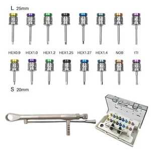 DIVIED INTERNATIONAL Juego de 32 Instrumentos Manuales para Extracción Dental y Cirugía Oral, Elevadores y Pinzas, Certificado CE Clase II - Product Image 1