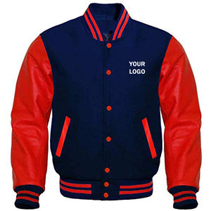 Nouveauté 2026 – Blousons universitaires matelassés en laine imperméables et coupe-vent pour hommes, col montant, logo frontal – Vêtements d'hiver - Product Image 4