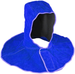 Casque de soudage en cuir de vachette pleine fleur de qualité supérieure, protection industrielle contre les étincelles et la chaleur, équipement de travail en cuir - Product Image 2