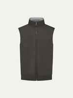 Gilet sans manches réversible décontracté pour homme, couleurs unies, col montant, fermeture éclair, léger, anti-UV, respirant, automne-printemps