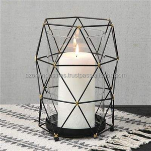 Wholesale Premium Handmade Metal Iron Candle Holder Geometric Design for Christmas Wedding Decorations - Product Image 2