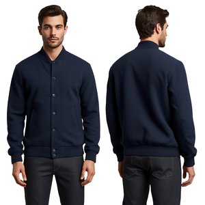 Chaqueta Varsity de Lujo Minimalista para Hombre - Product Image 2