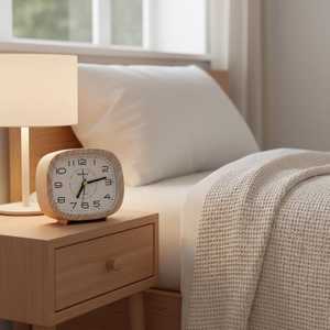 Natural Wood Desktop <b>Clock</b> Elegant Table Decoration - Product Image 6