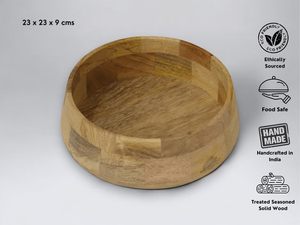 Bol en bois haute résistance pour usage commercial en cuisine, service de restauration et présentation de plats en vrac - Product Image 6