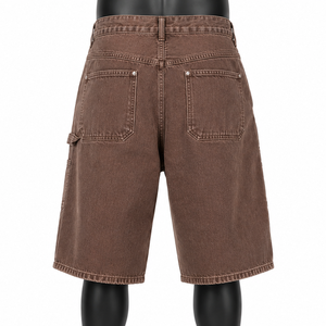 Custom Men's Denim Jorts Relaxed Fit Jean Shorts Streetwear Clothing Manufacturer - Product Image 2