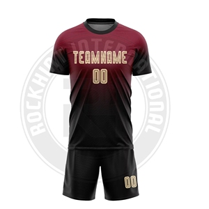 Kit d'uniformes de football personnalisables pour hommes, femmes et jeunes, maillot et short respirants pour sports d'équipe - Product Image 1
