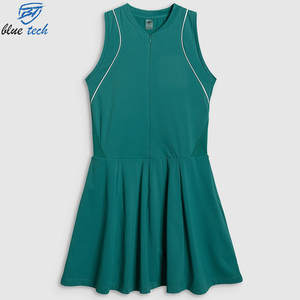 Ensemble de Robe de Badminton Respirante Grande Taille pour Femme avec Logo Personnalisé, Tenue de Sport Sans Manches avec Jupe Évasée, Fabricant OEM - Product Image 4