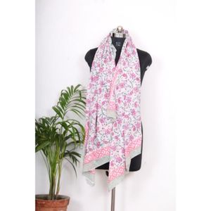 Beautiful Hand Block Printed Cotton <b>Sarong</b> Floral Print Pareo Beach Cloth for Women Swimdress Bikini Cover Body Neck <b>Wrap</b> Scarf - Product Image 5