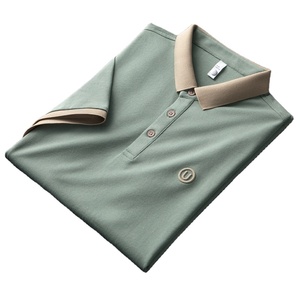 T-shirts polo homme en coton doux haute pureté personnalisés polos anti-rides sur la taille des hommes pour le personnel avec logo - Product Image 6
