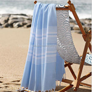 Serviettes de hammam turques à rayures classiques légères en coton Peshtemal à séchage rapide Spa bain plage Yoga voyage OEM - Product Image 2