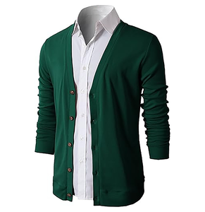 Men’s Classic Button-Up Knit <b>Cardigan</b> <b>Sweater</b> - Product Image 4