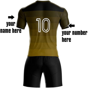 Conjunto de Camiseta de Fútbol Unisex de Alta Calidad con Nombre y Logotipo Personalizados, Manga Corta, Nombre del Equipo Incluido, Secado Rápido, Ligero y Transpirable - Product Image 6