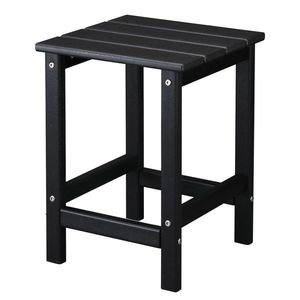 Table d'appoint carrée noire en HDPE monocouche 36*36*47cm - Product Image 1