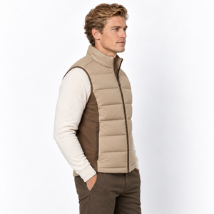 Men Padded Hybrid <b>Gilet</b> Breathable Winter Provides <b>Lightweight</b> Warmth Flexible Movement Practical Comfort Everyday Outdoor - Product Image 4