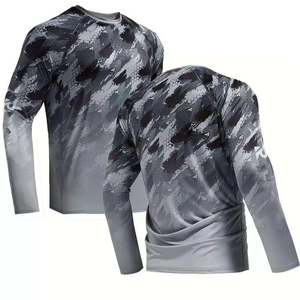 Chemises de pêche personnalisées de haute qualité, vêtements de pêche par sublimation, polos de pêche à séchage rapide à manches longues, prix abordable - Product Image 1