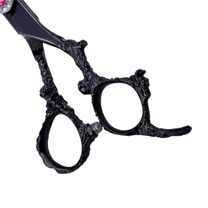 Ciseaux de coiffure professionnels de 6,0 pouces, lame en acier inoxydable, manche en forme de dragon, ciseaux de barbier OEM - Product Image 4