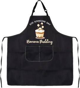 Cadeau pour les amateurs de pudding à la banane : Tablier avec poches pour les amateurs de desserts, cadeau de cuisine - Product Image 3