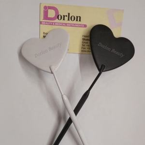 Black White Heart-Shape Stainless Steel Mirror Private Label Sustainable Eyelash Inspection Tool Eyelash Mirrors - Product Image 1