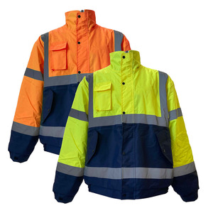 เสื้อแจ็คเก็ตนิรภัยแบบสะท้อนแสงสำหรับงานก่อสร้างและงานอื่นๆ รุ่น Hi VIS Viz ความปลอดภัยสูง - Product Image 1