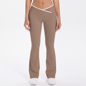 Conjunto Deportivo de 2 Piezas para Mujer: Leggings de Yoga Resistentes al Viento y Top de Manga Corta con Cintura Elástica - Product Image 6