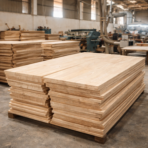 Planche de comptoir en bois de caoutchouc écologique, panneau massif à jointures, plateau de table, vente en gros, prix abordable, fournisseur Vietnamien - Product Image 1