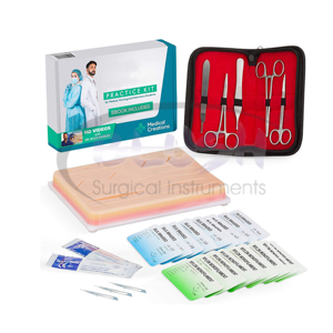 Manual <b>Suture</b> Training <b>Kit</b> Medical Students Steel Reusable High-quality Surgical Instruments <b>Suture</b> Set CE By Blush Surgical - Product Image 1