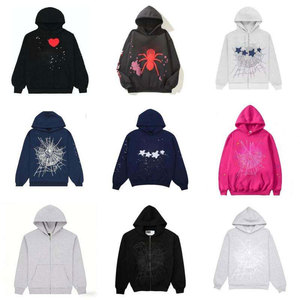 Sweat à capuche personnalisé en coton lavé, respirant, imprimé, tricoté épais, brodé, décontracté, pour homme - Product Image 1