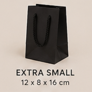 Elegantes Bolsas de Regalo de Papel Negro con Asas para Productos de Lujo - Product Image 5
