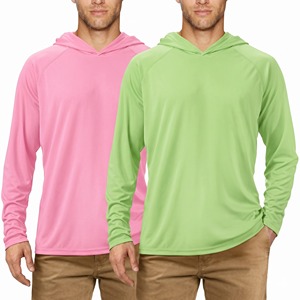 Chemise de pêche décontractée unisexe à manches longues, UPF 50, respirante, séchage rapide, en spandex/polyester, avec fermeture à enfiler pour adultes - Product Image 1