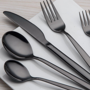 Juego de cubiertos de cocina de acero inoxidable de 5 piezas de primera calidad, con acabado espejo, cuchillo de chef, tenedor, cuchara, cubertería multifuncional para el hogar a bajo precio. - Product Image 3