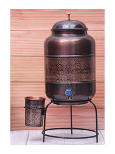 Dispensador de Agua Vertical Personalizado 100% Cobre, Dispensador de Agua Tradicional de Cobre, Dispensadores de Bebidas de 5 litros a 5000 ml - Product Image 5