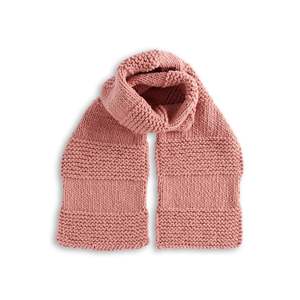 Bufanda de punto rosa para mujer, gruesa, de acrílico, térmica, cálida para invierno, envolvente para el cuello, informal, de color liso - Product Image 1