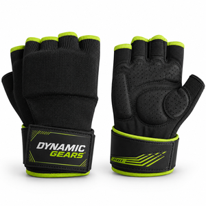 High Quality Lightweight Neoprene Unisex <b>Fingerless</b> Weightlifting Gym <b>Gloves</b> Breathable Adjustable Wrist Strap Sports Workout - Product Image 1