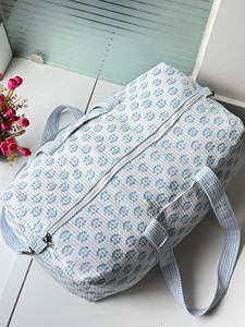 Bolsa de Lona Acolchada de Algodón Hecha a Mano, de Lujo, Deportiva, con Cierre de Cremallera Seguro, Portátil, Multiusos, Resistente, para Fin de Semana - Product Image 4