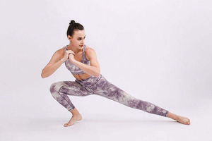 Conjunto Deportivo Reversible para Mujer con Logotipo Personalizado, Color Sólido, Transpirable, Ecológico, de 2 Piezas, Talla Grande, para Yoga, con Cordón Ajustable - Product Image 2